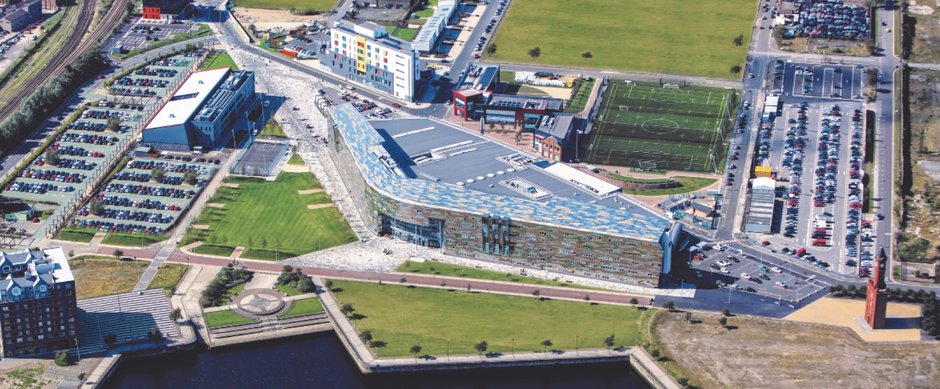 Middlesbrough College Campus Arial View